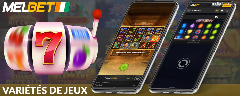 Catégories de jeux de casino sur Melbet Côte d'Ivoire
